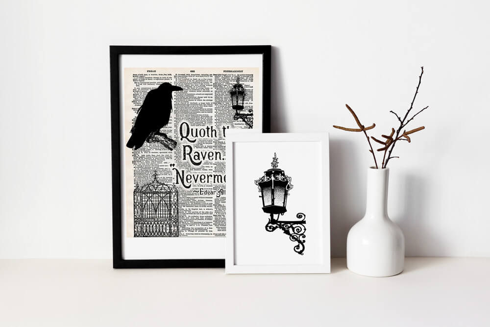 free-vintage-halloween-quote-wall-art-printable for Black And White Free Vintage Halloween Printables Free Vintage Halloween Quote Wall Art Printable - for Black And White Free Vintage Halloween Printables