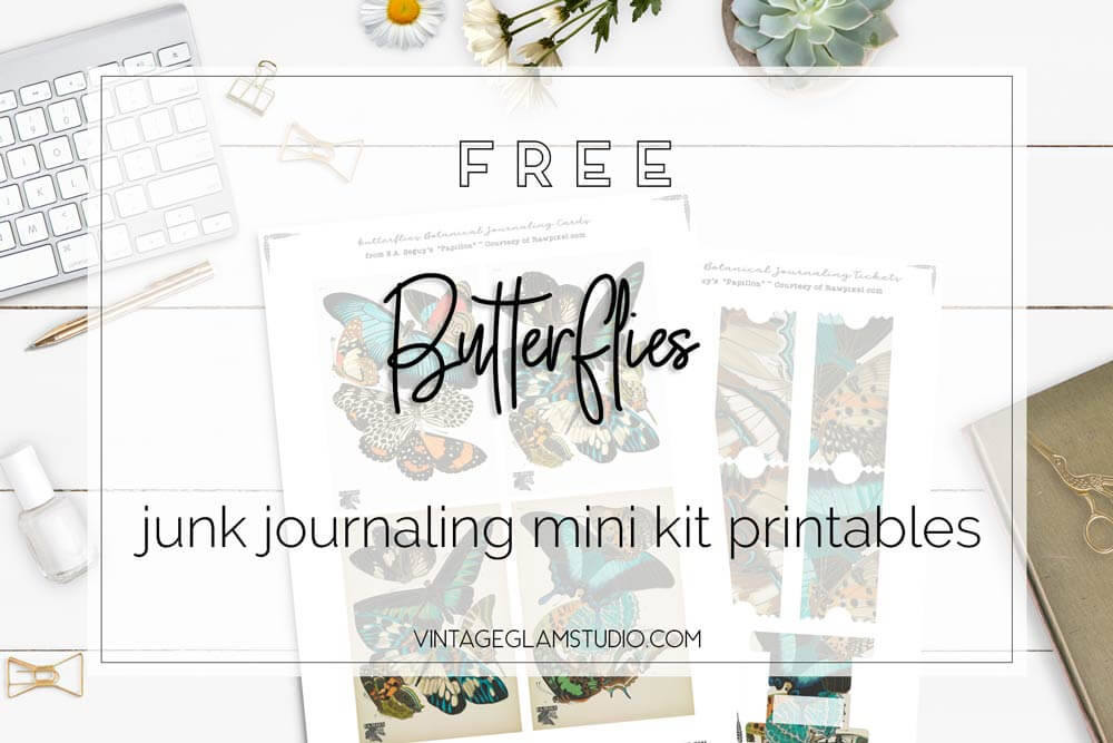 free-butterflies-botanical-junk-journaling-mini-kit-printables
